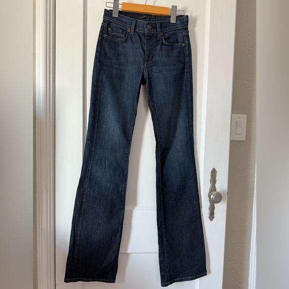 Fidelity Denim - Fidelity High Rise Lily Bootcut Jeans Dark Blue Wash Denim W size 24